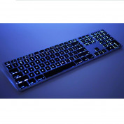 Matias Backlit Wireless Aluminum Keyboard with Numeric Keypad - качествена алуминиева безжична клавиатура с подсветка (сребрист)  7
