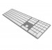 Matias Backlit Wireless Aluminum Keyboard with Numeric Keypad - качествена алуминиева безжична клавиатура с подсветка (сребрист)  1