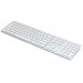 Matias Backlit Wireless Aluminum Keyboard with Numeric Keypad - качествена алуминиева безжична клавиатура с подсветка (сребрист)  3