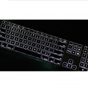 Matias Backlit Wireless Aluminum Keyboard with Numeric Keypad - качествена алуминиева безжична клавиатура с подсветка (черен-сребрист)  3