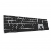 Matias Backlit Wireless Aluminum Keyboard with Numeric Keypad - качествена алуминиева безжична клавиатура с подсветка (тъмносив)  2