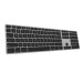 Matias Backlit Wireless Aluminum Keyboard with Numeric Keypad - качествена алуминиева безжична клавиатура с подсветка (тъмносив)  3