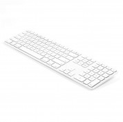 Matias Backlit Wireless Aluminum Keyboard with Numeric Keypad Special Edition - качествена алуминиева безжична клавиатура с подсветка (бял) 
