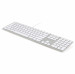 Matias Backlit Wired Aluminum Keyboard with Numeric Keypad - качествена алуминиева жична клавиатура с подсветка за Mac (сребрист)  1