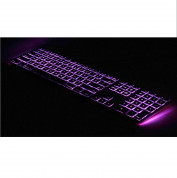 Matias Backlit Wired Aluminum Keyboard with Numeric Keypad - качествена алуминиева жична клавиатура с подсветка за PC (черен)  7