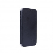 JT Berlin Folio Case - хоризонтален кожен (веган кожа) калъф тип портфейл за Blackberry KEYone (черен) 1
