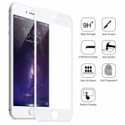 Premium Full Glue 5D Tempered Glass - обхващащо и ръбовете стъклено защитно покритие за дисплея на iPhone 8 Plus, iPhone 7 Plus (бял) 2