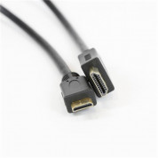 Omega miniHDMI Cable - miniHDMI към HDMI кабел за мобилни устройства (3 метра) (черен)