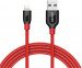 Anker Powerline+ Nylon Lightning cable 1.8m - сертифициран Lightning кабел за iPhone, iPad и iPod с Lightning (1.8 м) (червен) 1