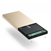 Satechi USB-C HDD/SSD Aluminum Enclosure - външна кутия с USB-C за 2.5 инчови HDD/SSD дискове (златист) 4