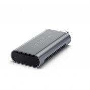 Satechi USB-C МicroSD/SD Card Reader - четец за microSD и SD карти памет за мобилни устройства (тъмносив)