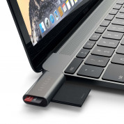 Satechi USB-C МicroSD/SD Card Reader - четец за microSD и SD карти памет за мобилни устройства (тъмносив) 4
