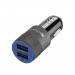 4smarts Car-Bundle Hybrid 15.5W with 2in1 ComboCord Cable - зарядно за кола и качествен кабел с оплетка от неръждаема стомана за microUSB и USB-C стандарти 150 см. (черен) 3