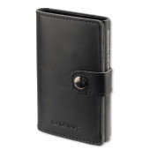 4smarts LAVAVIK Anti-RFID Wallet with Buckle - кожен портфейл с RFID защита (черен)
