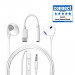 4smarts In-Ear Stereo Headset Melody USB-C Audio Cable - слушалки с USB-C кабел, управление на звука и микрофон за мобилни устройства (бял) 1