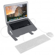Macally Aluminium Laptop Stand - преносима алуминиева поставка за MacBook и лаптопи (тъмносива) 9