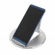 4smarts Foldable Aluminum Stand - преносима алуминиева поставка за смартфони и таблети до 10.5 инча (сребрист) 3