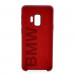 BMW Signature Silicone Hard Case - твърд силиконов кейс за Samsung Galaxy S9 (червен) 3