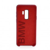 BMW Signature Silicone Hard Case - твърд силиконов кейс за Samsung Galaxy S9 Plus (червен) 1