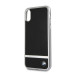 BMW Signature Aluminium Stripe Silicone Hard Case - твърд силиконов кейс за iPhone XS, iPhone X (черен) 3