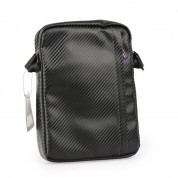 BMW Carbon Inspiration Tablet Bag - дизайнерска чанта с презрамка за таблети до 8 инча (черен-син) 2
