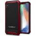 Spigen Reventon Case - хибриден удароустойчив кейс и 2 броя стъклено покритие за iPhone XS, iPhone X (черен-червен) 1