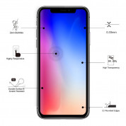 Eiger 3D Glass Full Screen Tempered Glass Screen Protector for iPhone 11 Pro Max, iPhone XS Max (black-clear) 5