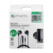 4smarts In-Ear Stereo Headset Melody USB-C Audio Cable - слушалки с USB-C кабел, управление на звука и микрофон за мобилни устройства (черен) 3