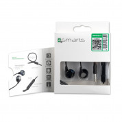 4smarts In-Ear Stereo Headset Melody USB-C Audio Cable - слушалки с USB-C кабел, управление на звука и микрофон за мобилни устройства (черен) 4