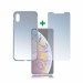 4smarts 360° Protection Set - тънък силиконов кейс и стъклено защитно покритие за дисплея на iPhone XS Max (прозрачен) 1