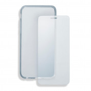 4smarts 360° Protection Set - тънък силиконов кейс и стъклено защитно покритие за дисплея на iPhone XR (прозрачен) 1