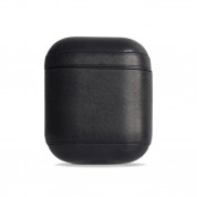 Krusell Sunne Leather Case - кожен кейс (ествествена кожа) за Apple Airpods (черен) 2