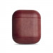 Krusell Sunne Leather Case - кожен кейс (ествествена кожа) за Apple Airpods (червен) 3