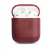Krusell Sunne Leather Case - кожен кейс (ествествена кожа) за Apple Airpods (червен) 1
