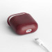 Krusell Sunne Leather Case - кожен кейс (ествествена кожа) за Apple Airpods (червен) 4