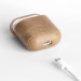 Krusell Sunne Leather Case - кожен кейс (ествествена кожа) за Apple Airpods (кафяв) 3