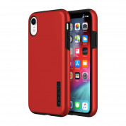 Incipio DualPro Case - удароустойчив хибриден кейс за iPhone XR (червен)