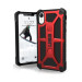 Urban Armor Gear Monarch Case - удароустойчив хибриден кейс за iPhone XR (червен-черен) 4