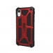 Urban Armor Gear Monarch Case - удароустойчив хибриден кейс за iPhone XR (червен-черен) 1