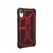 Urban Armor Gear Monarch Case - удароустойчив хибриден кейс за iPhone XR (червен-черен) 2