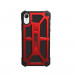 Urban Armor Gear Monarch Case - удароустойчив хибриден кейс за iPhone XR (червен-черен) 2