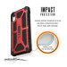 Urban Armor Gear Monarch Case - удароустойчив хибриден кейс за iPhone XR (червен-черен) 8