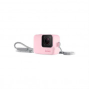 GoPro Sleeve + Lanyard - силиконов калъф с връзка за GoPro камери (розов)