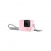 GoPro Sleeve + Lanyard - силиконов калъф с връзка за GoPro камери (розов) 1
