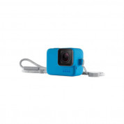 GoPro Sleeve + Lanyard - силиконов калъф с връзка за GoPro камери (син)