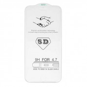 Premium Full Glue 5D Tempered Glass - обхващащо и ръбовете стъклено защитно покритие за дисплея на iPhone 6, iPhone 6S (прозрачен) 1