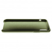 Mujjo Leather Wallet Case - кожен (естествена кожа) кейс с джоб за кредитна карта за iPhone XS Max (маслинен) 2
