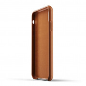 Mujjo Leather Case - кожен (естествена кожа) кейс за iPhone XR (кафяв) 3