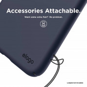 Elago Slim Fit Case - качествен поликарбонатов кейс за iPhone XS (тъмносин) 7
