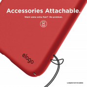 Elago Slim Fit Case - качествен поликарбонатов кейс за iPhone XS (червен) 7